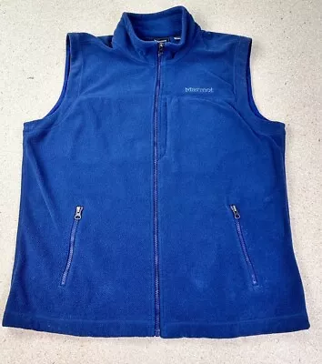 Marmot Men’s L Fleece Vest Blue • $18.95