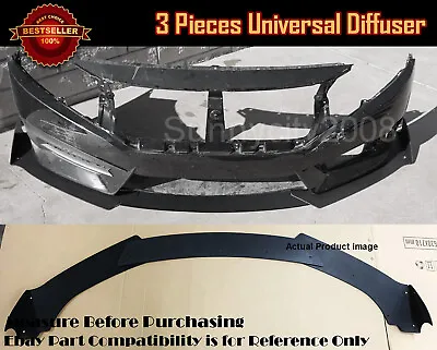 Universal Bumper Lip Spoiler Diffuser Splitter Winglet Body Kit For VW Porsche.. • $69.95