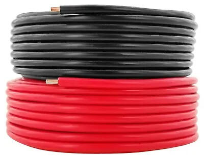 12 Gauge Power Ground Battery Wire CCA 100ft Spool Red & Black Bundle Cable Set  • $23.99