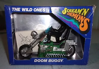 Vintage 1971 Hasbro Scream'n Demons Doom Buggy Motorcycle Toy In Box Works • $14.95
