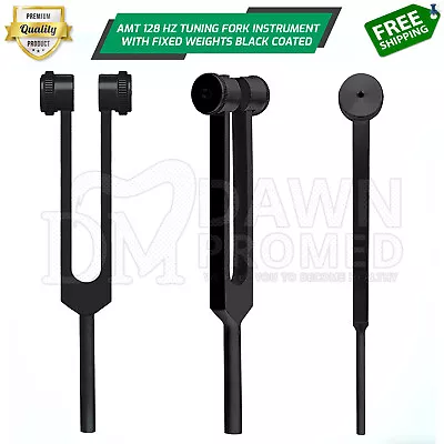 AMT 128 Hz Medical-Grade Tuning Fork With Fixed Weights Black Coated German Gr • $6.99