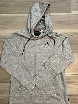 Air Jordan Gray Hoodie Athletic Mens M Cotton Blend Sweatshirt Longsleeve • $19.99