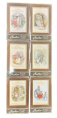 Cashs Woven Silk Pictures Beatrix Potter  J & J Cash London Complete Set Six (6) • £151.98