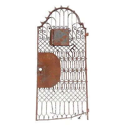 Antique 79 In. Wrought Iron Brooklyn Brownstone Gate Door • $360