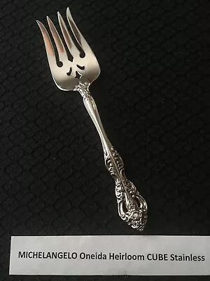 Nice! Oneida Michelangelo CUBE Stainless Steel Steel Cold / Hot Meat Fork • $12.99