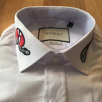 Gucci ** Men's Long Sleeve Button Down Collar Neck Cotton Shirt Size 3XLarge • $139