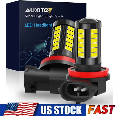 AUXITO LED Fog Driving Light H11 H16 H8 6000K Super Bright Bulbs 5630SMD 2000LM • $12.99