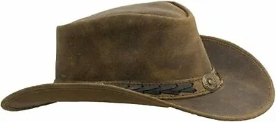 £20.75 • Buy Australian Western Cowboy Style Crazy Horse Real Leather Bush Hat New Colour 