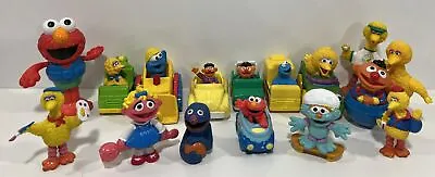 Vintage Sesame Street Figures & Vehicle Racers Henson Toys Lot Of 16 • $17.95