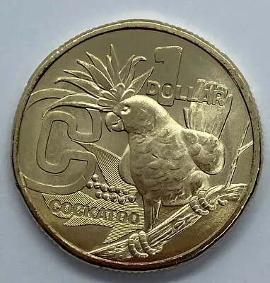 1 Australia-Bird NEW Limited Edition Cockatoo $1 Dollar Golden-Color UNC Coin • $12