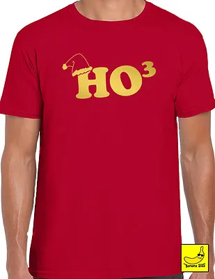 HO 3 Novelty Christmas Festive T-Shirt Maths Santa Gift Festive Tee Geek Funny • £7.99