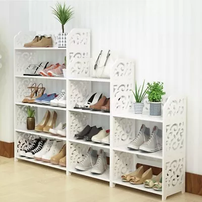 £8.78 • Buy Wooden 3/4/5 Tiers Shoe Rack Shelving Storage Unit Home Organiser Shelf Stand UK