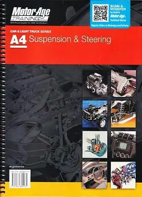 MotorAge A4 ASE Automotive Suspension/Steering Test Prep Manual Guide Book Home • $33.98