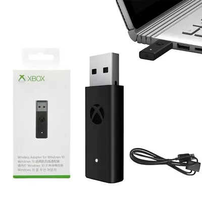 Official Wireless Xbox One Controller Adapter USB Receiver Microsoft Windows PC • $25.99