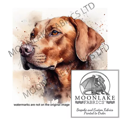 £3.45 • Buy Red Fox Labrador Looking Left 100% Cotton Or 290gsm Thick Soft Polyester Fabric