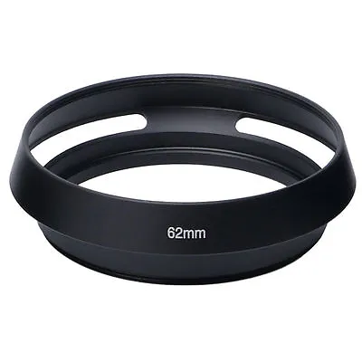 $39.99 • Buy 62mm Vented Curved Metal Lens Hood For Leica Canon Nikon Sony Panasonic Olympus