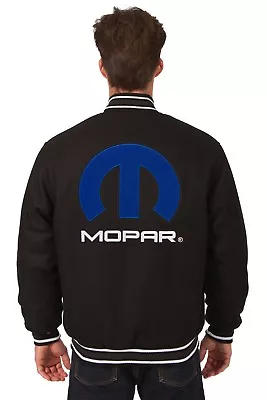 Authentic Dodge Mopar Black  Wool Jacket JH Design  Embroidered Patches • $179.99