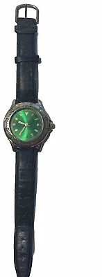 Relic Watch Men Green Stainless Steel Silver Gold Black Wide Leather 50m Quartz • $17