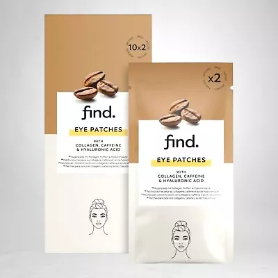 20 Pcs Under Eye Patches With Collagen & Caffeine Infused Moisturizing & Firming • £4.95