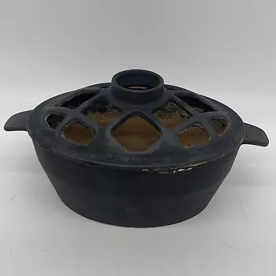 VTG John Wright Cast Iron Lattice Wood Stove 10.5  Steamer Diffuser Potpourri • $79.99