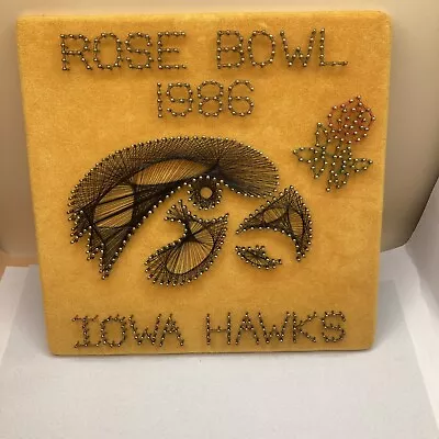 Vintage Wire Art Signed By John L. Newman Urbandale Iowa Hawkeyes 1986 • $29