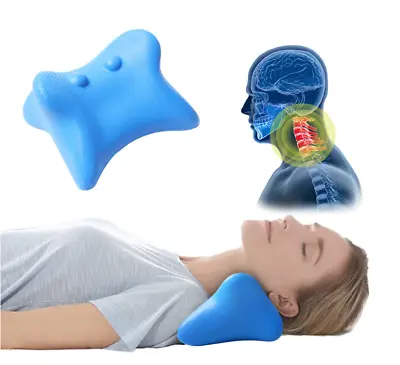 Neck Traction Pillow Original Cloud Shape Neck Stretcher Cervical Pain Relief • £6.95