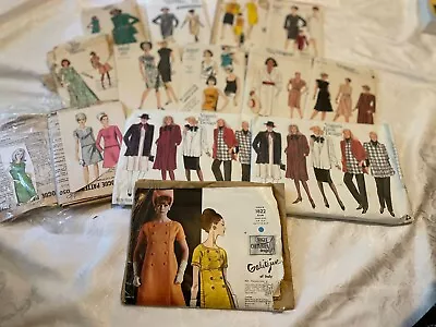 LOT  Vogue Vintage Sewing Patterns Precut Preowned 60s 70s 80s 90s (M) • $135