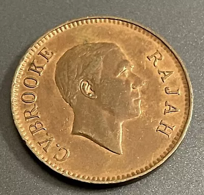 Sarawak 1927 One Cent Coin • $9.95