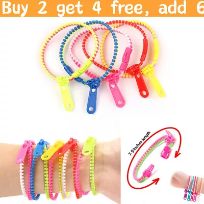 Sensory- Zipper Fidget Bracelet Zip Stim Kids Toys Autism Stress Anxiety Relief • £1.57