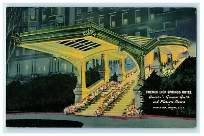 $13.95 • Buy 1956 French Lick Springs Hotel, Home Of Pluto Water, Indiana IN Antique Postcard