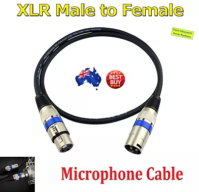 1M-5M Balanced Microphone Cable XLR Patch Lead Male To Female Extension Mic AU • $7.29