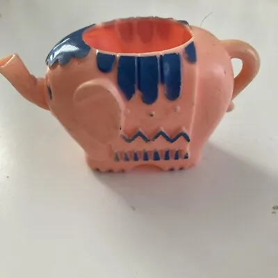 Tiny Vintage Plastic Elephant Teapot • $3.99