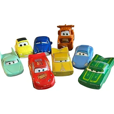 Disney Pixar Cars Pull Back Wind Up McDonalds Happy Meal Toys Lot Flo Doc Mator • $19.75