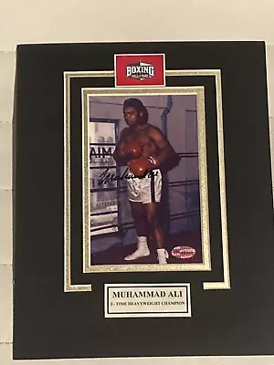 Muhammad Ali Signed Photo 5  X 7  In A 8x10 Matt  With COA. HOF • $24.50