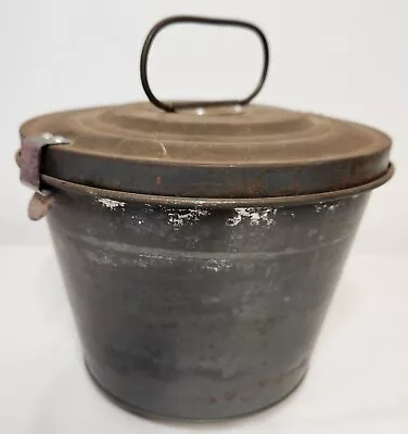 ANTIQUE Tin Ware Steam Bread Pudding Mold With Lid Kitchen Ware  • $24.99