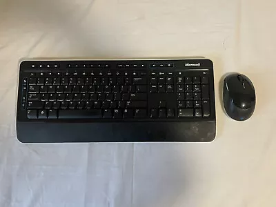 Microsoft Wireless Keyboard 3000 V2.0 And Mouse Kit Without USB Dongle - E587 • $14