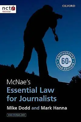£3.48 • Buy (Good)-McNae's Essential Law For Journalists (Paperback)-Hanna, Mark,Dodd, Mike-