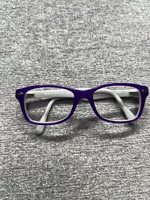 Ray-Ban RB1531 3591 Kids Eyeglasses Frames Gray Purple Square Full Rim 48-16-130 • $18.88