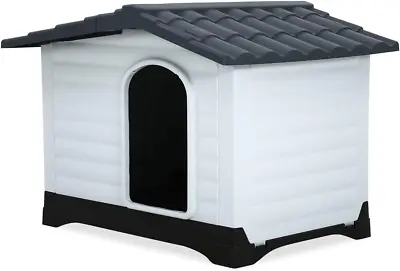 Dog House 26 Inch High Indoor Outdoor Pet Kennel With Air Vents And Elevated Fl • $129.34