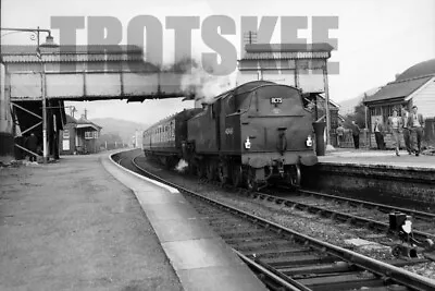 Larger Negative BR British Railways Steam Loco 42461 Class 4P Corwen 1955 • £4.39