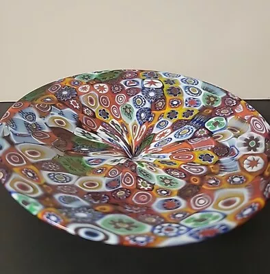 GlassOfVenice Murano Glass Millefiori Plate - Multicolor • $99.97