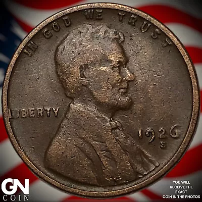 1926 S Lincoln Cent Wheat Penny X4753 • $10