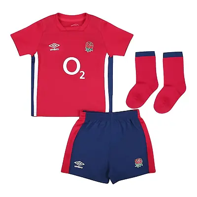 England Rugby Mini Kit (Size 6-12M) Baby Umbro 2021/22 Alternate Set - New • £19.99