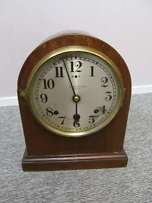 Antique James Walker London Large Chiming Mantel Clock Working But Needs Glass • £2