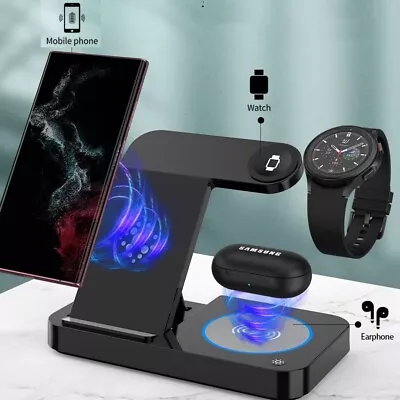 3In1 Wireless Charger Charging Dock For Samsung Galaxy Watch S24 S23 Watch 6 5 4 • $19.89
