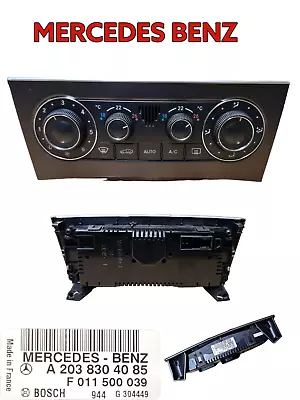 Mercedes C Class W203 Heater Climate Control A2038304085  F011500039  F011021355 • $17.05