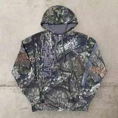 Cabela's Mossy Oak Camo Hoodie Sweatshirt Hunting Outdoors Size Medium • $25