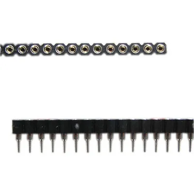 £4.25 • Buy 10pcs 40pin Strip Tin PCB Female IC Breakable Single Row Round Header Socket-u-