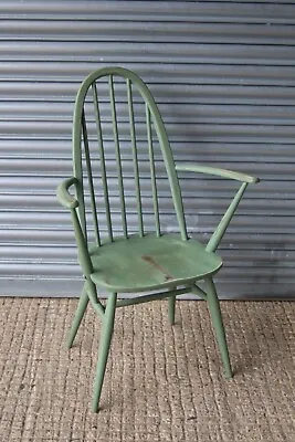 £139.99 • Buy Mid Century Retro Ercol Windsor Quaker Dining Carver Arm Chair Highback Armchair