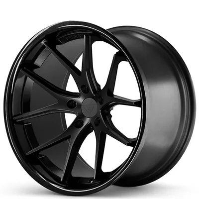 20  Staggered Ferrada Wheels FR2 Matte Black Rims And Tires Package With TPMS • $3388